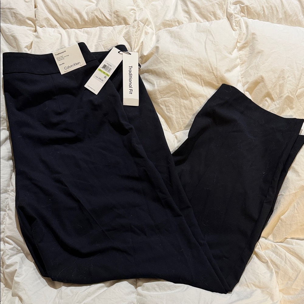 Calvin Klein Women's Black Straight Leg Pants
